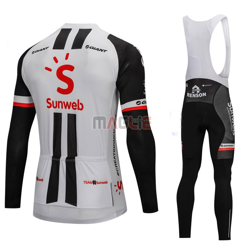 Maglia Sunweb Manica Lunga 2018 Grigio e Nero - Clicca l'immagine per chiudere